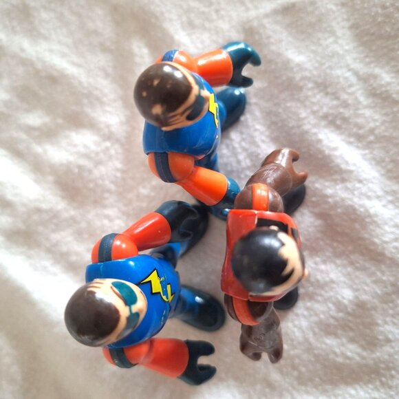 Imaginext Sky Racers 3 Figures 2 Orange & Blue 1 Red - Picture 10 of 15